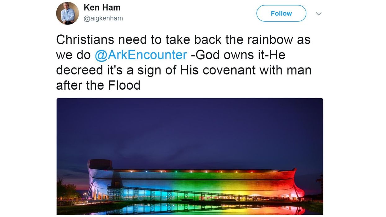 A creationist tried to take the rainbow back from gay people. It didn't go well