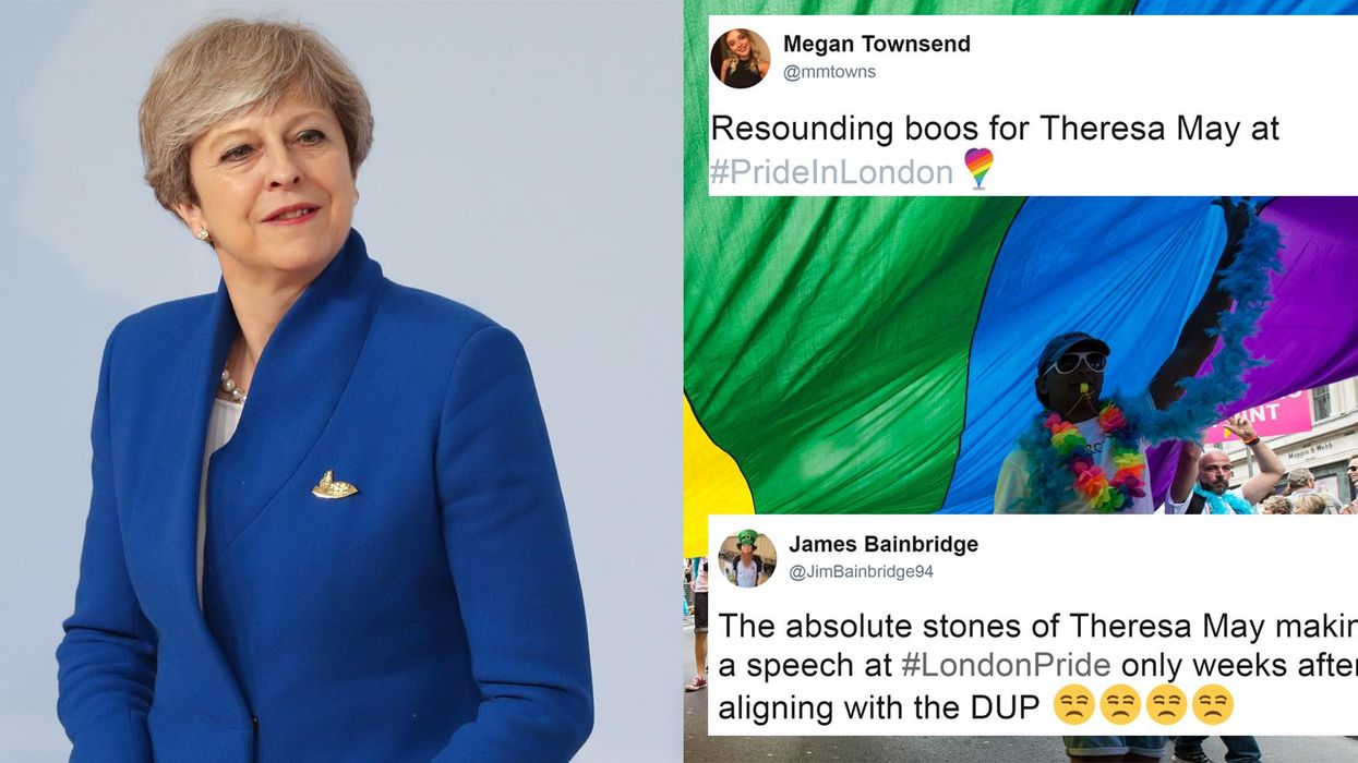 Theresa May's speech was booed at London Pride