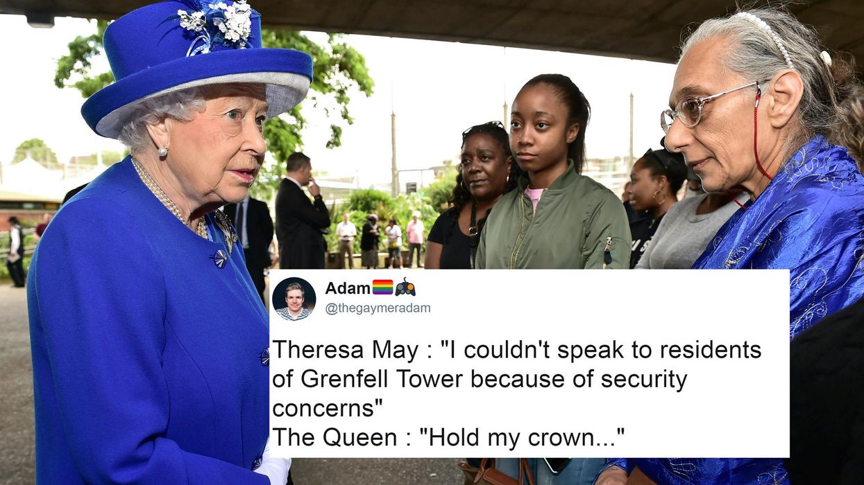 The Queen managed to make it to Grenfell Tower and people are making an important point about 'security'