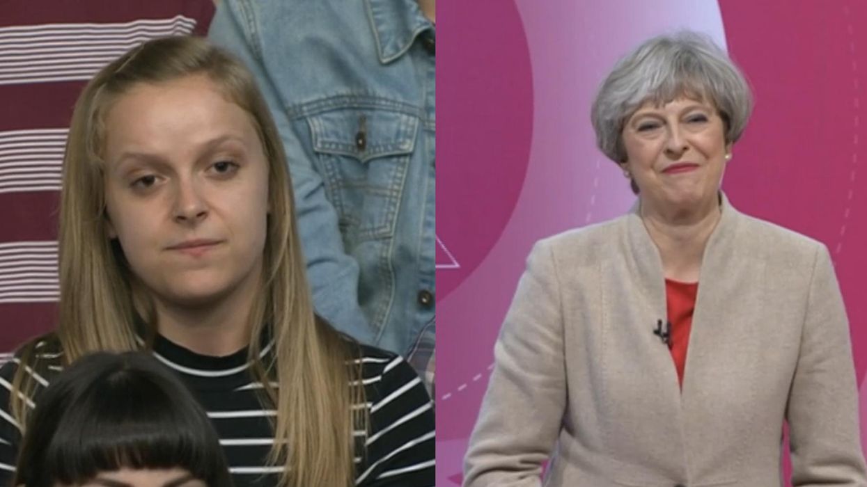 The first question for Theresa May in the BBC election debate was absolutely brutal
