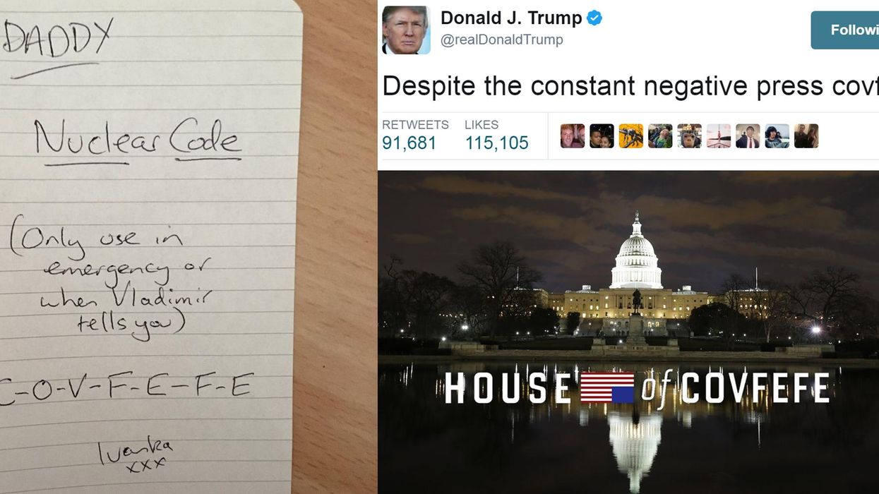 Donald Trump's strangest tweet ever has become a glorious meme
