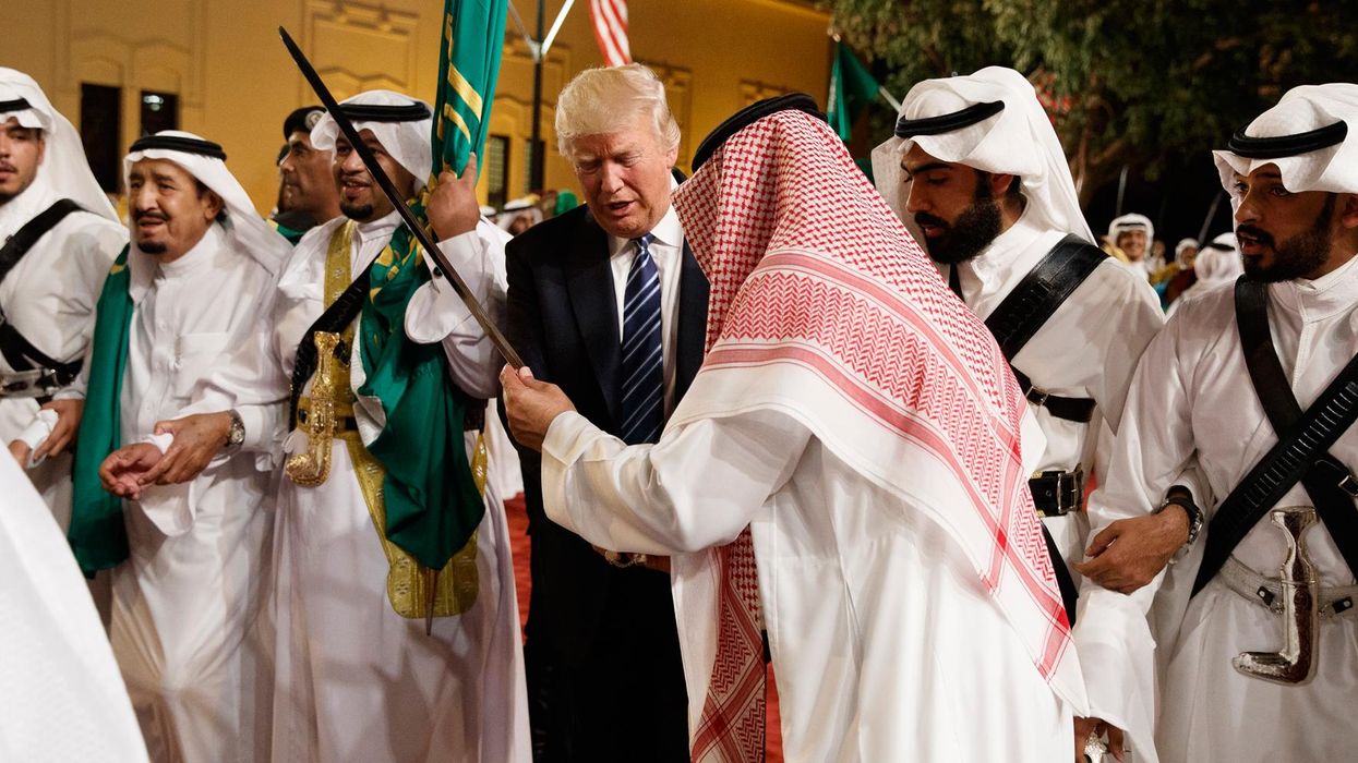 Donald Trump went to a man only dance party in Saudi Arabia and it's as weird as it sounds