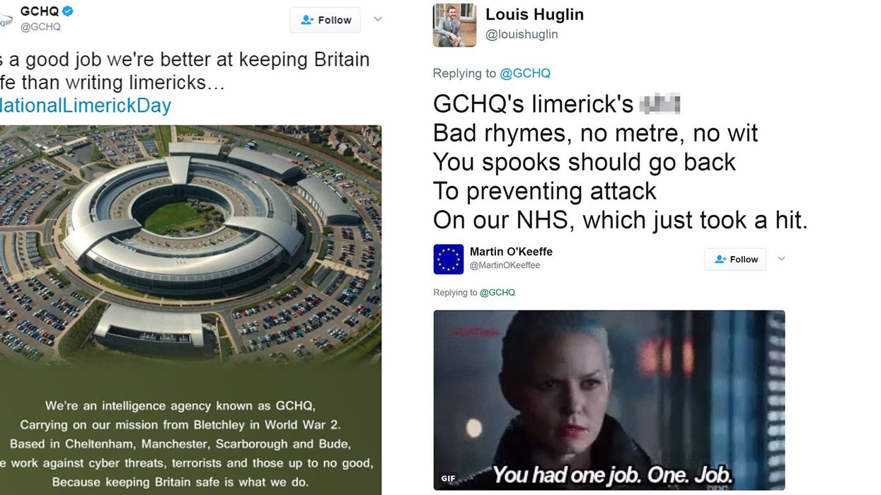 People are trolling GCHQ after they boasted about keeping Britain safe