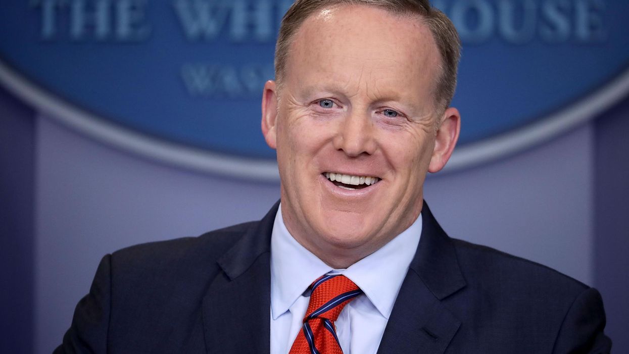 Immediately after talking about Hitler, Sean Spicer made a joke about eggs