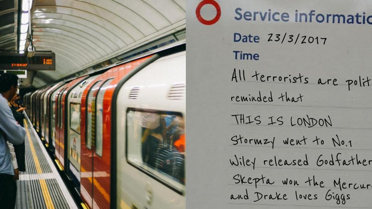 How a fake Tube sign became a symbol for London's response to terror