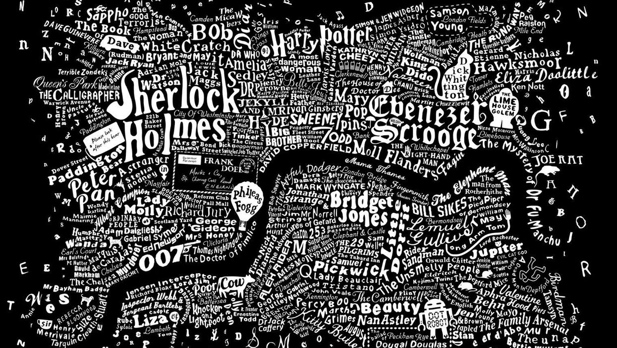 The literary map of London is just beautiful