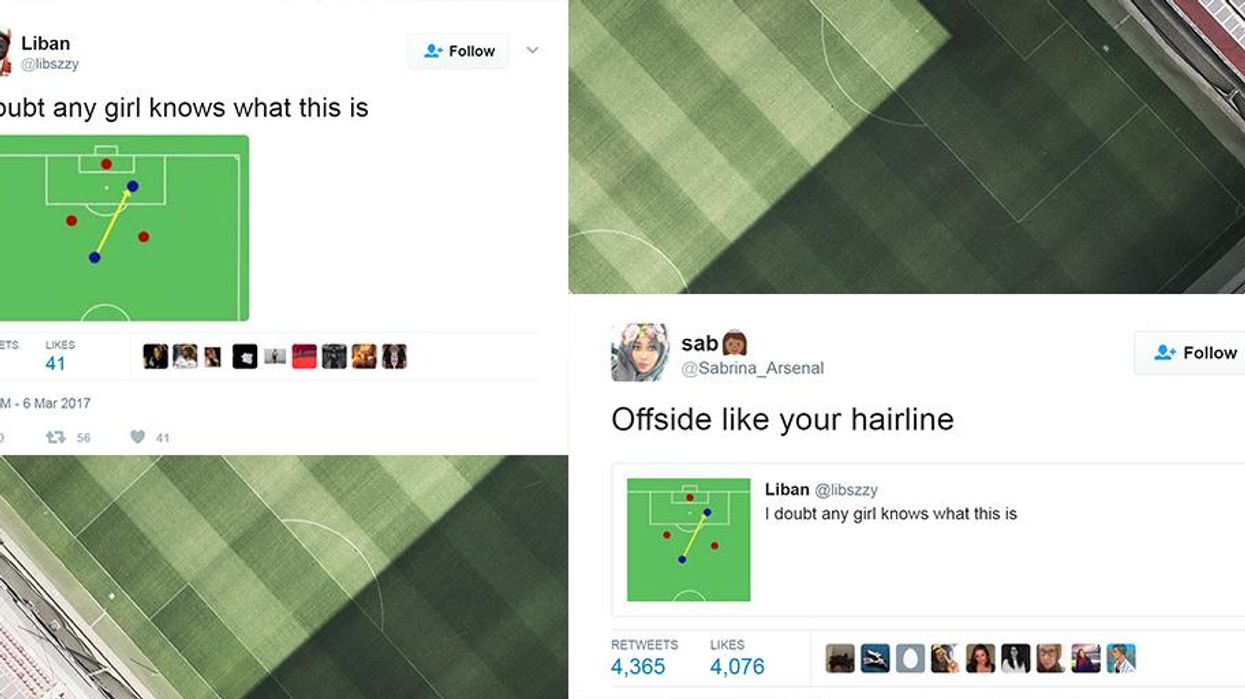 A man challenged women to identify the offside rule. He quickly realised he made a huge mistake