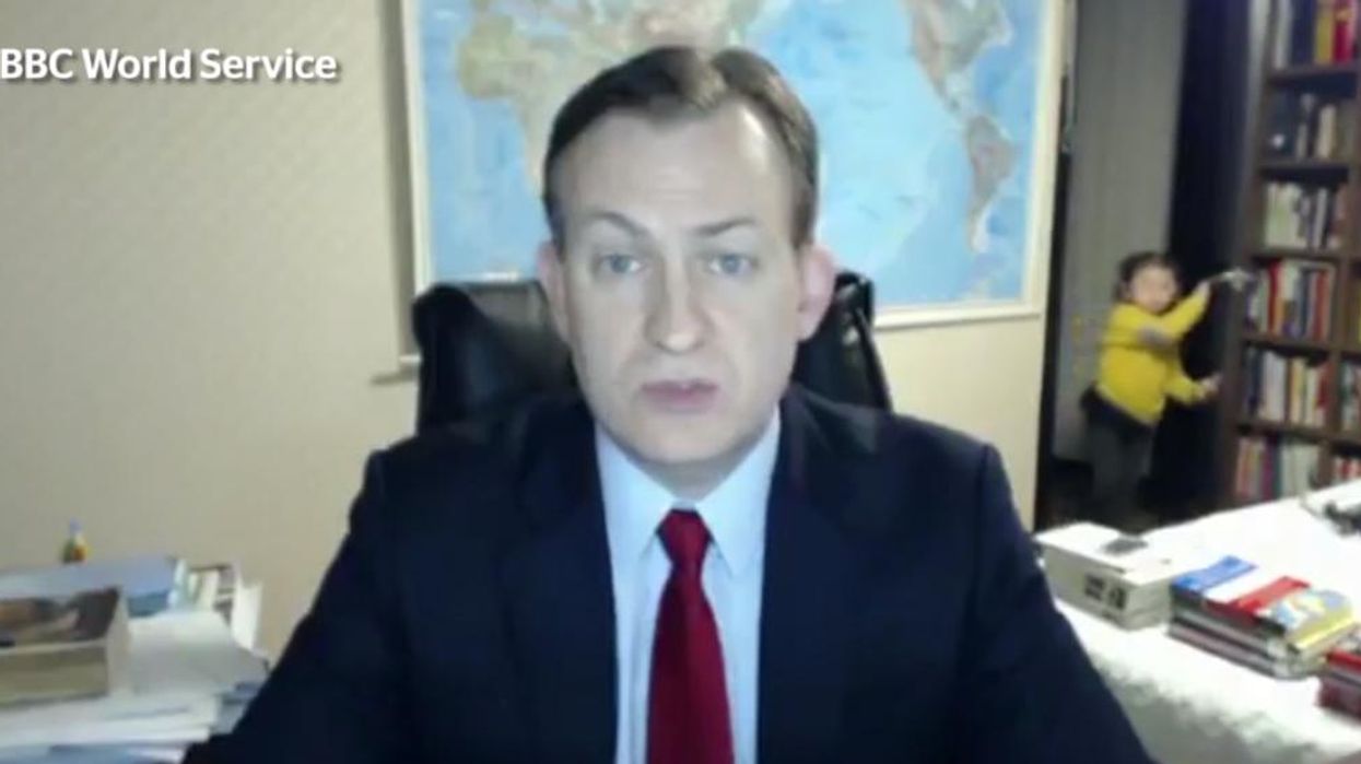 This BBC interview went horribly wrong in an amazing way