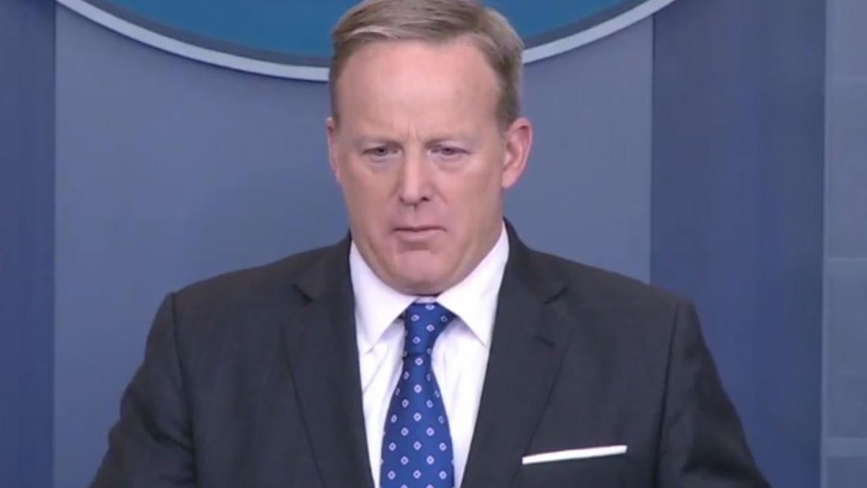 Sean Spicer was asked to condemn Islamophobia. He spoke about terrorism instead