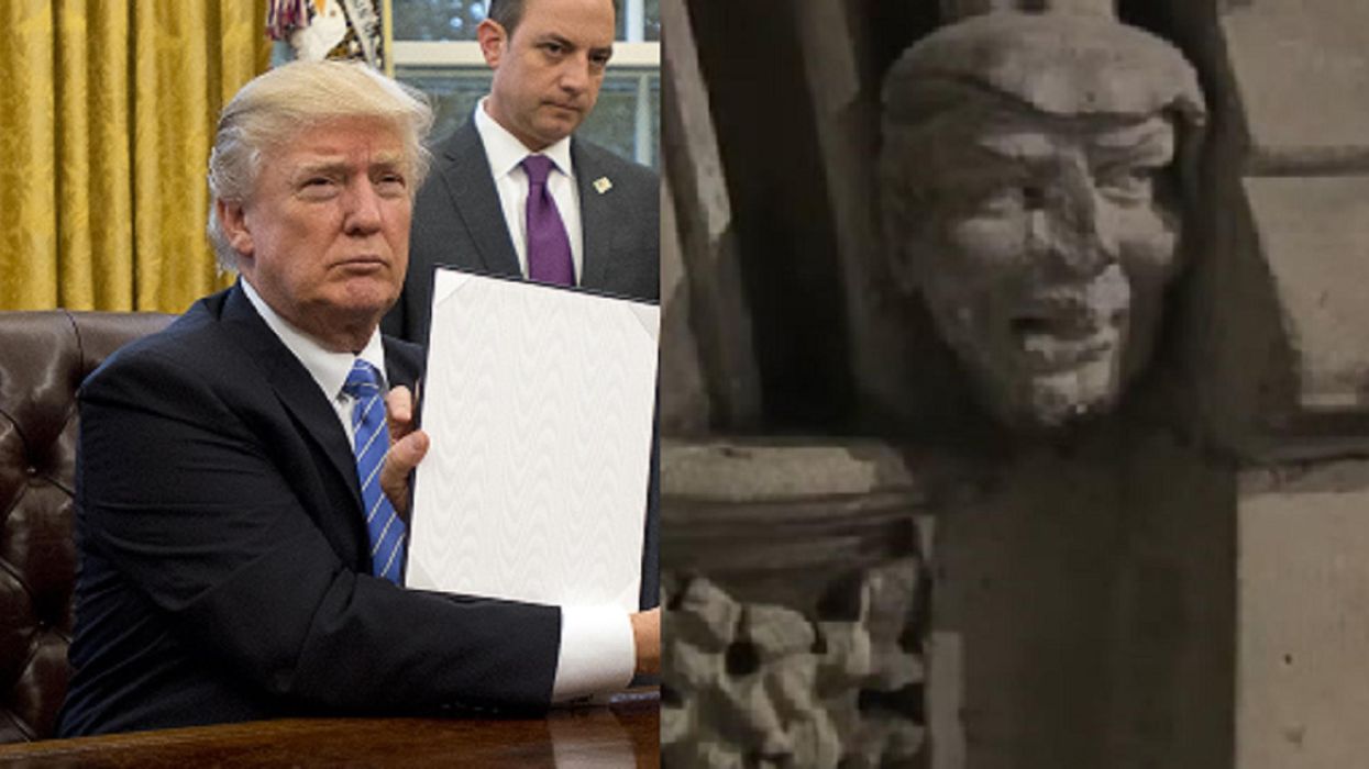 A 700-year-old gargoyle looks almost exactly like Donald Trump and people don't know what to think