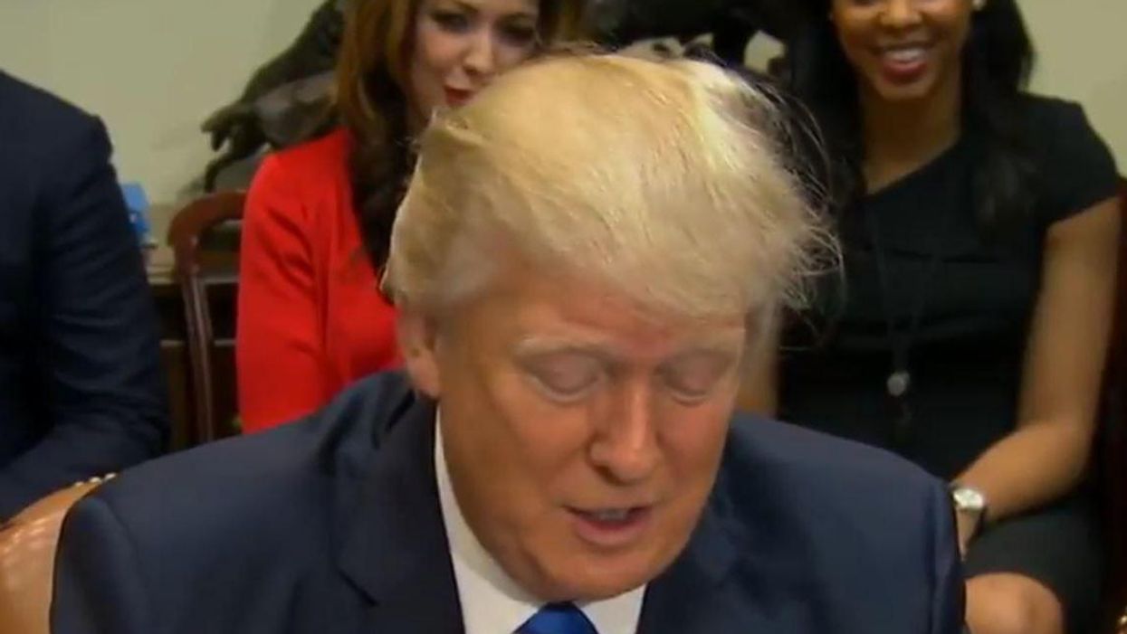 Trump tells CNN 'I don’t watch Fake News,' at a Black History Month event