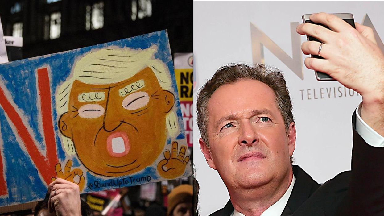 Piers Morgan couldn't handle a peaceful protest in Downing Street