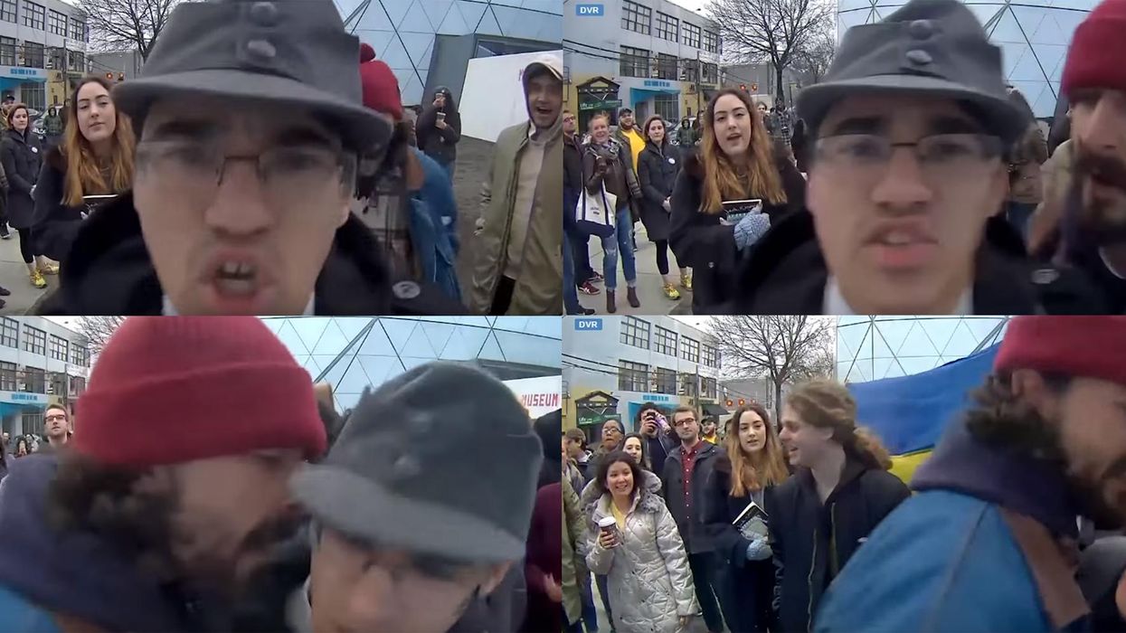 A white supremacist tried to interrupt a livestream by Shia LaBeouf and it got scary