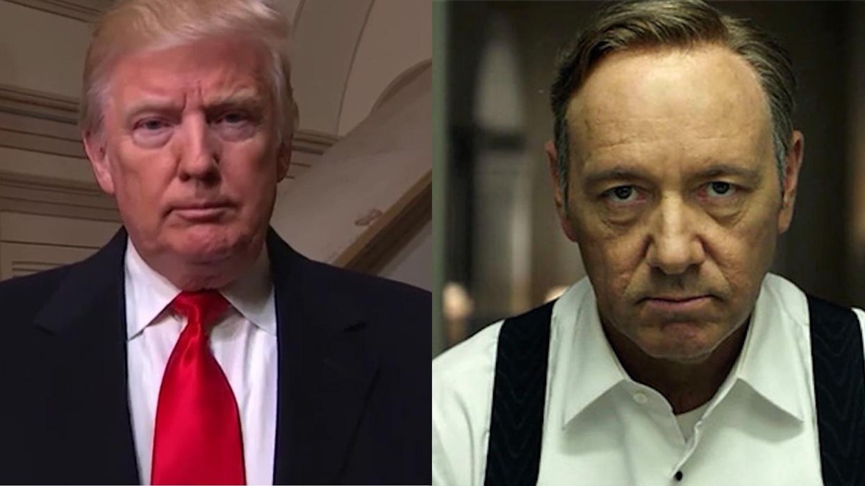 Donald Trump channelled House of Cards' Frank Underwood during his inauguration