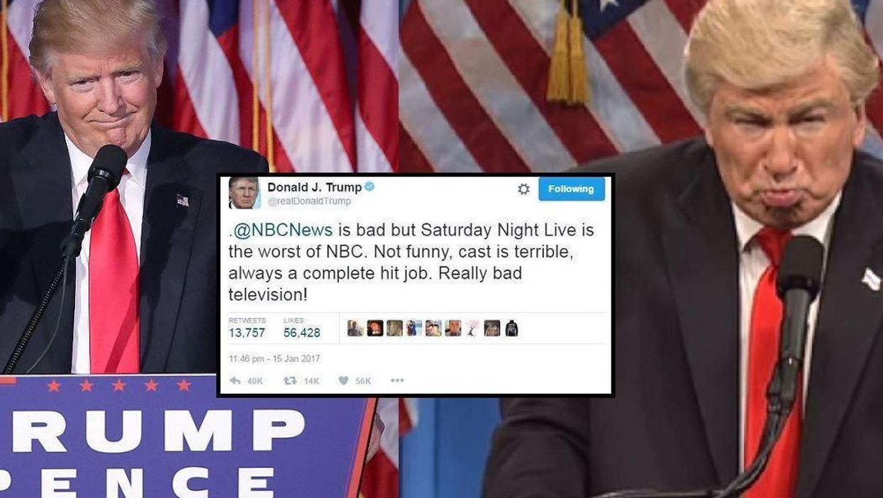 Donald Trump's response to Alec Baldwin's last SNL performance before inauguration was exactly what you expect