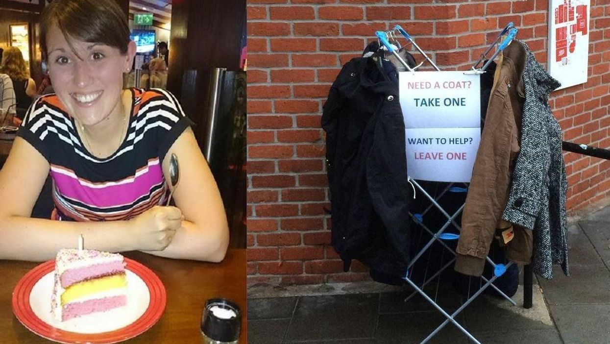 Woman sets up coat exchange to help homeless in cold weather