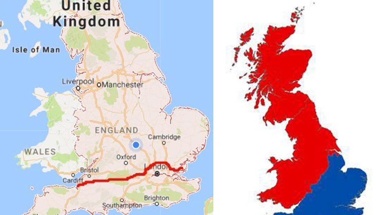 The map of the North, according to southerners