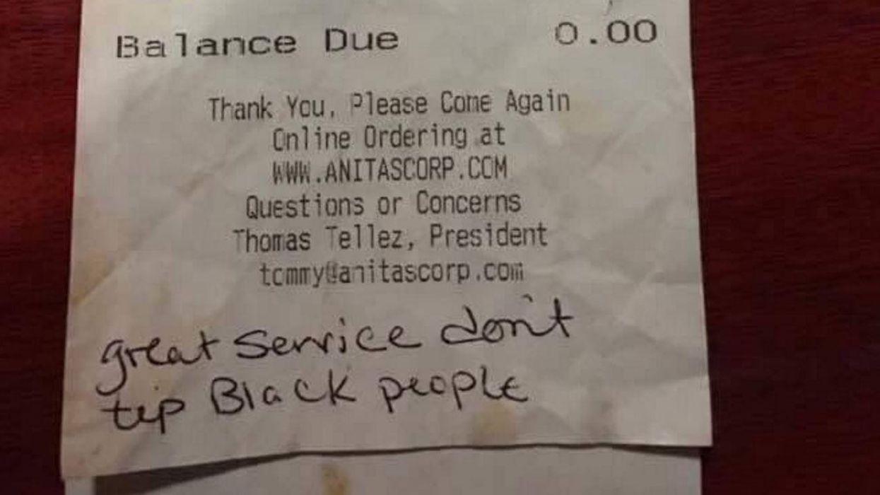 These people told a waitress they 'Don't tip black people,' so the internet decided to tip her instead