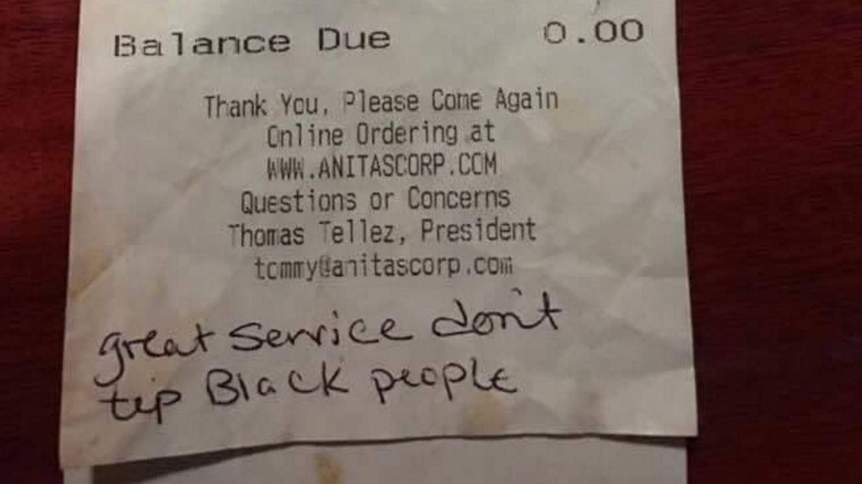 These people told a waitress they 'Don't tip black people,' so the internet decided to tip her instead