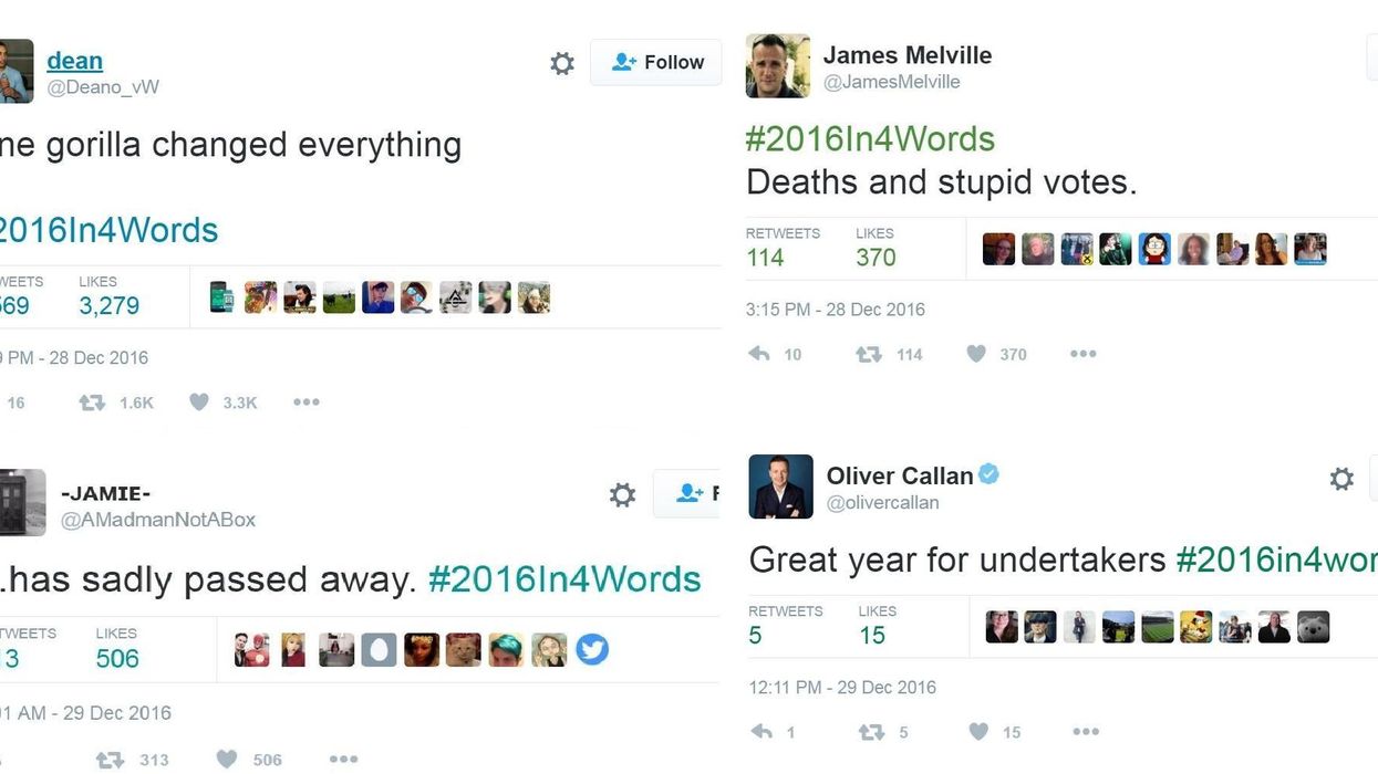 The 25 funniest tweets about 2016