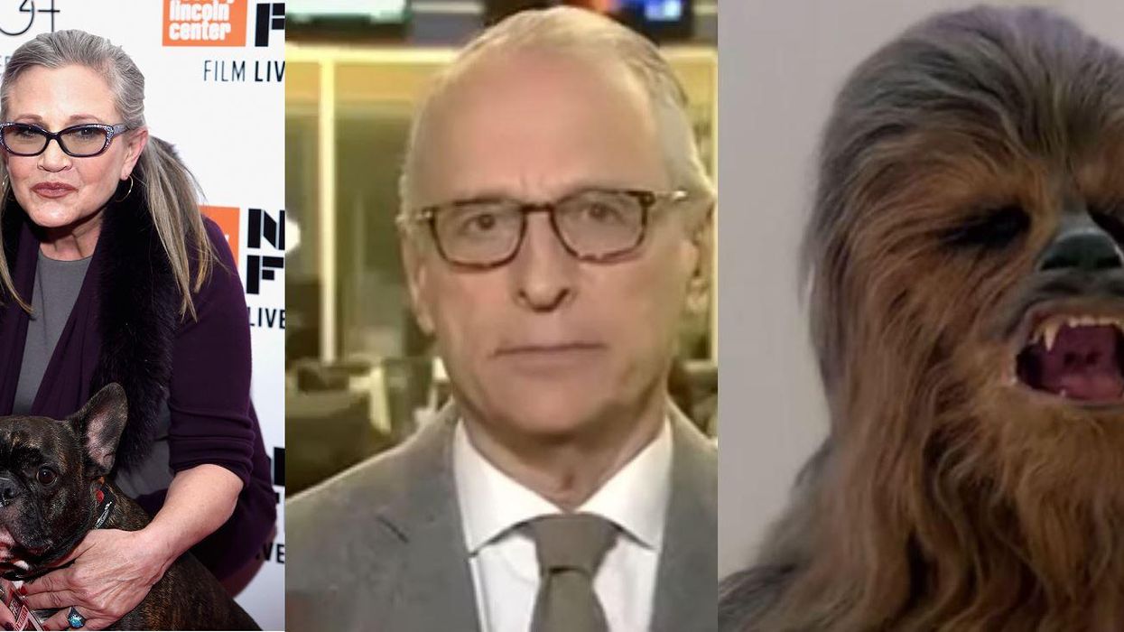 Watch this reporter roar like Chewbacca while talking about Carrie Fisher’s death