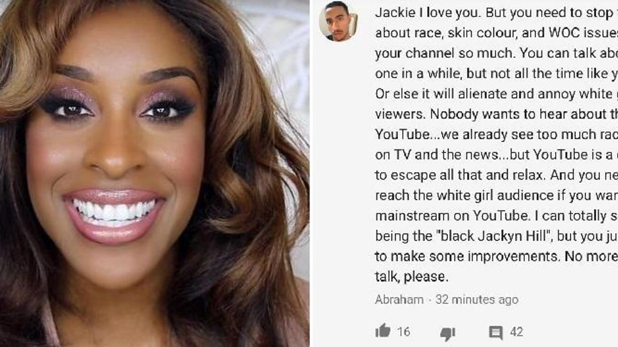 This YouTuber had the perfect response to the man who told her to stop speaking about race