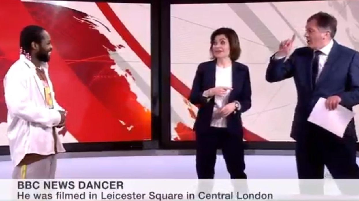 What the hell just happened in the BBC News studio?!