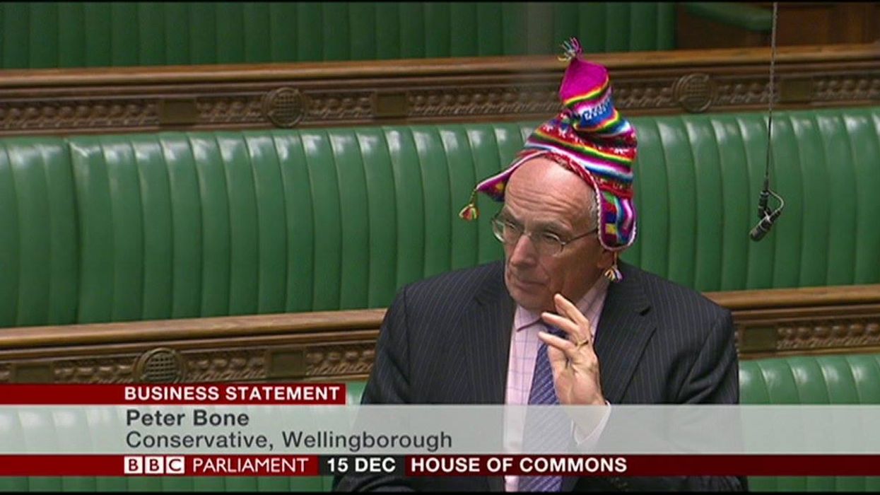 This happened in Parliament. This is not photoshopped. This is real