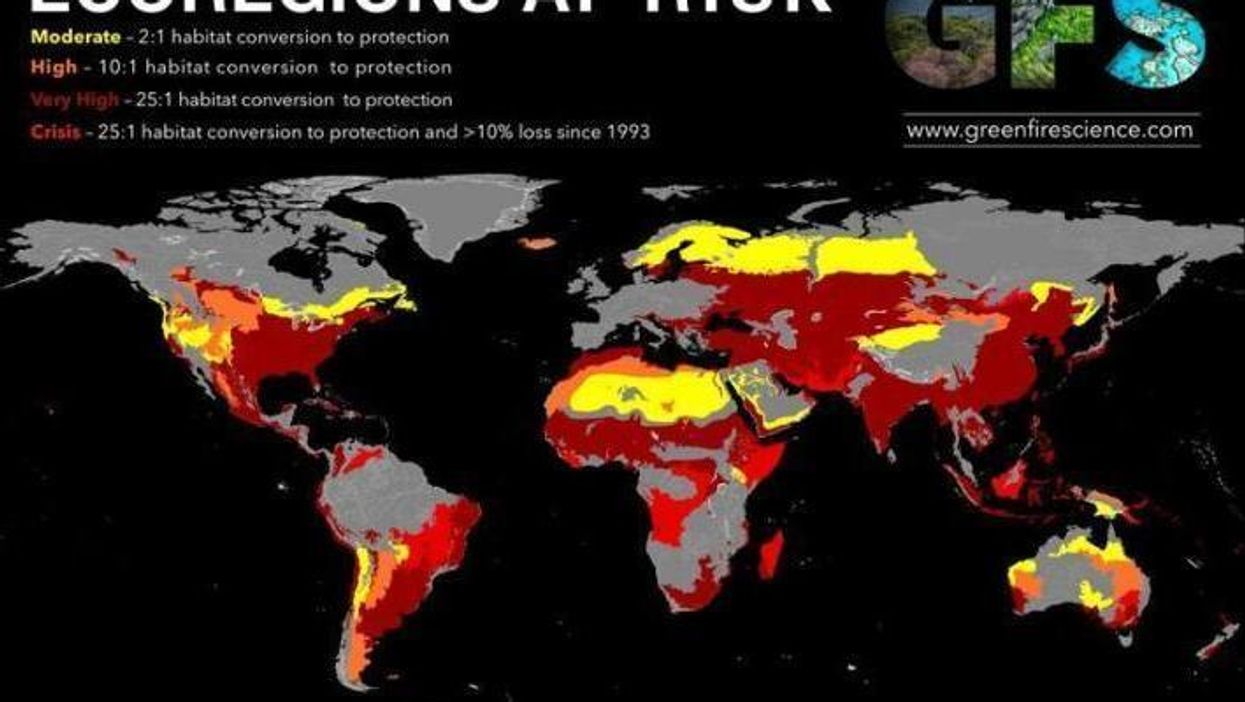This map is easy to read - it says the environment is screwed