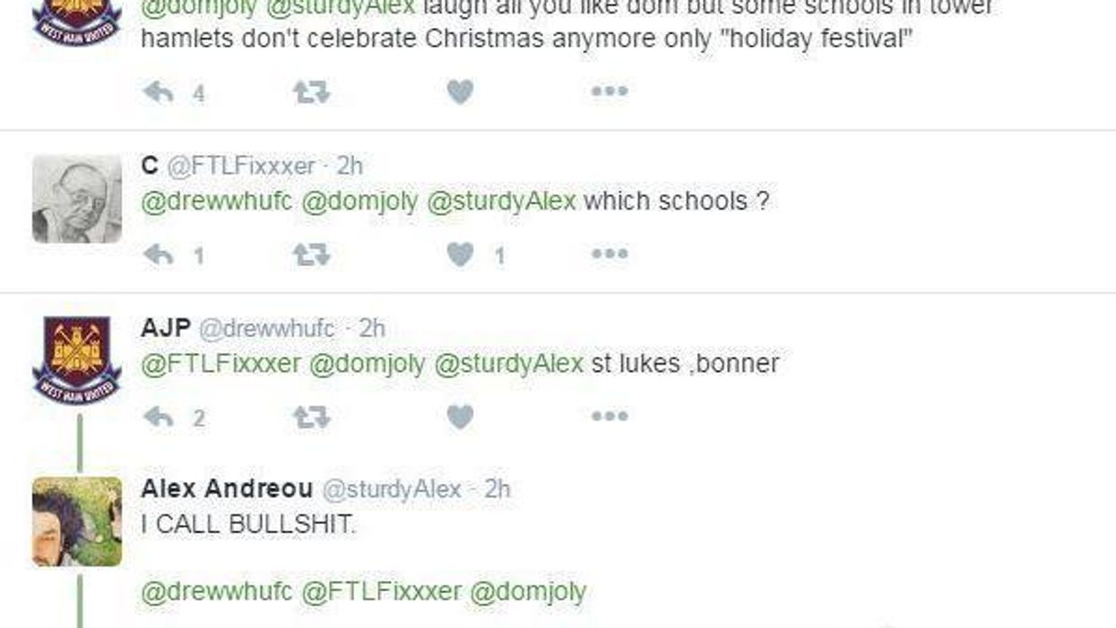 Man claims British schools don't celebrate 'Christmas' anymore, gets found out very, very quickly