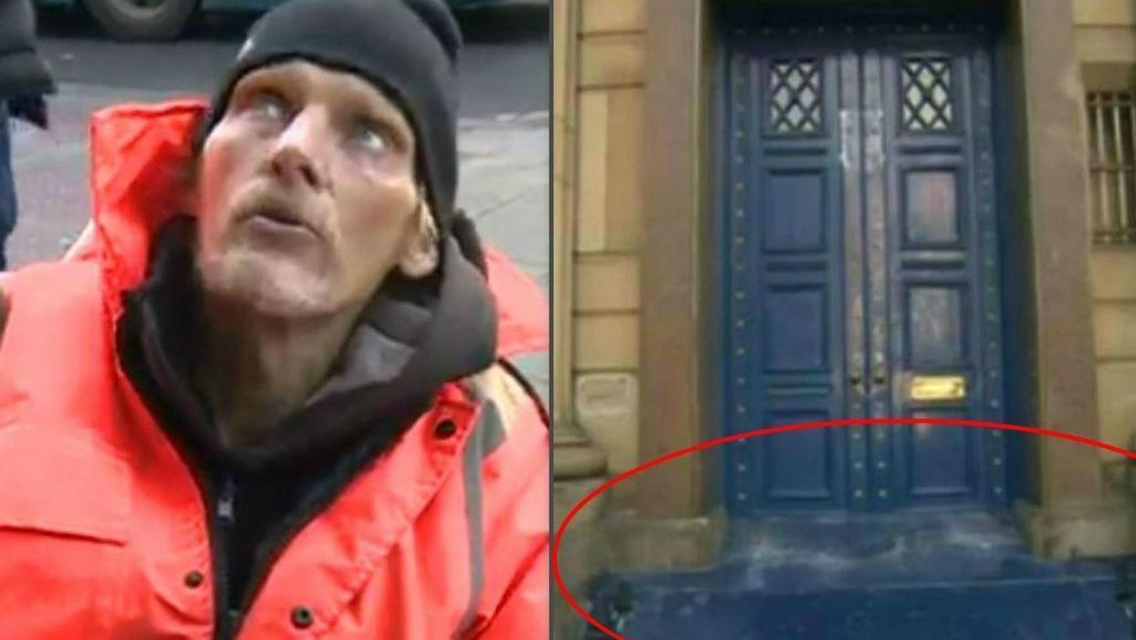 When an 'anti-homeless ramp' was built outside a bank, the people of Liverpool had a wonderful response