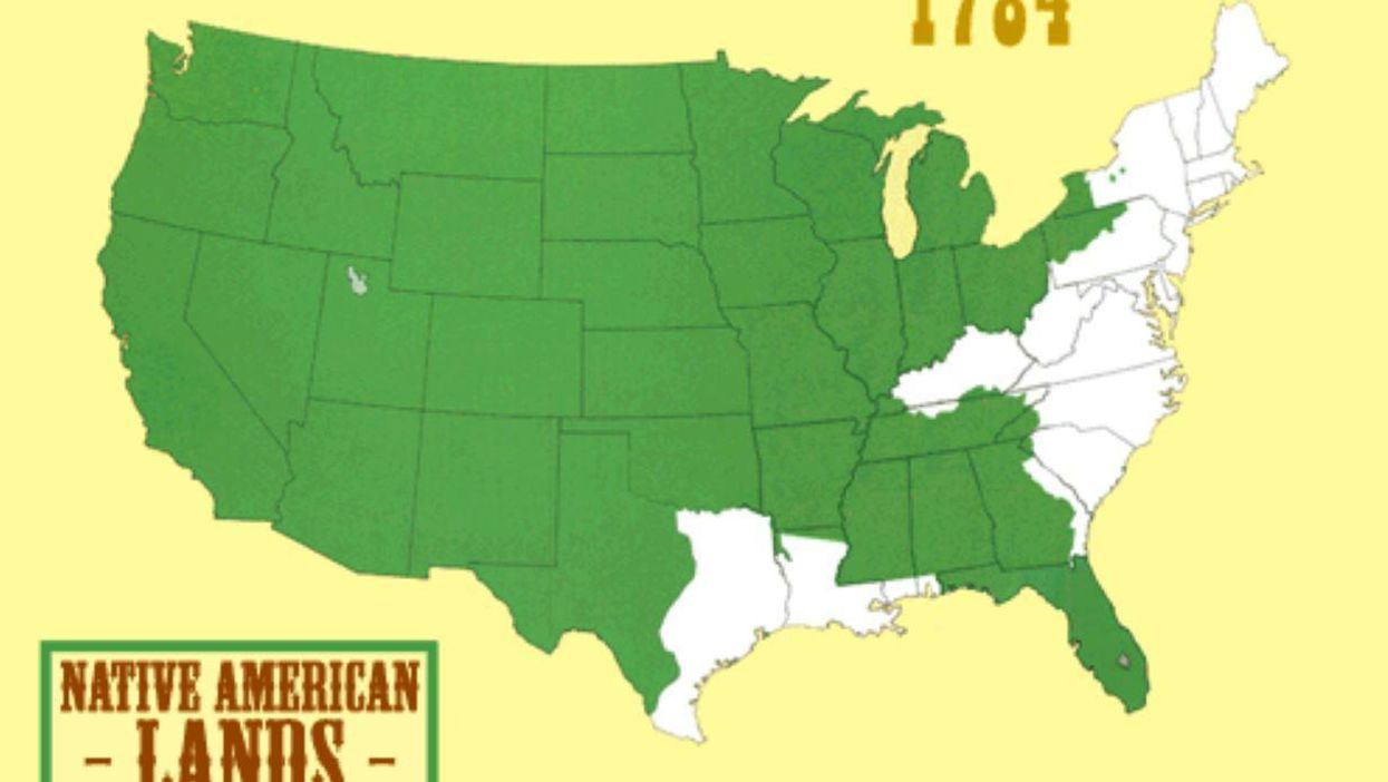 How the US destroyed Native American land - in one animated map