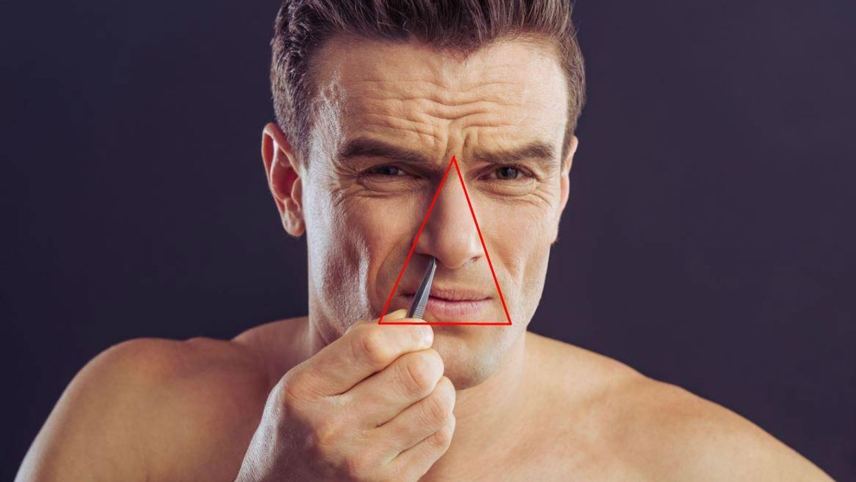 This is what the ‘danger triangle’ on your face actually is