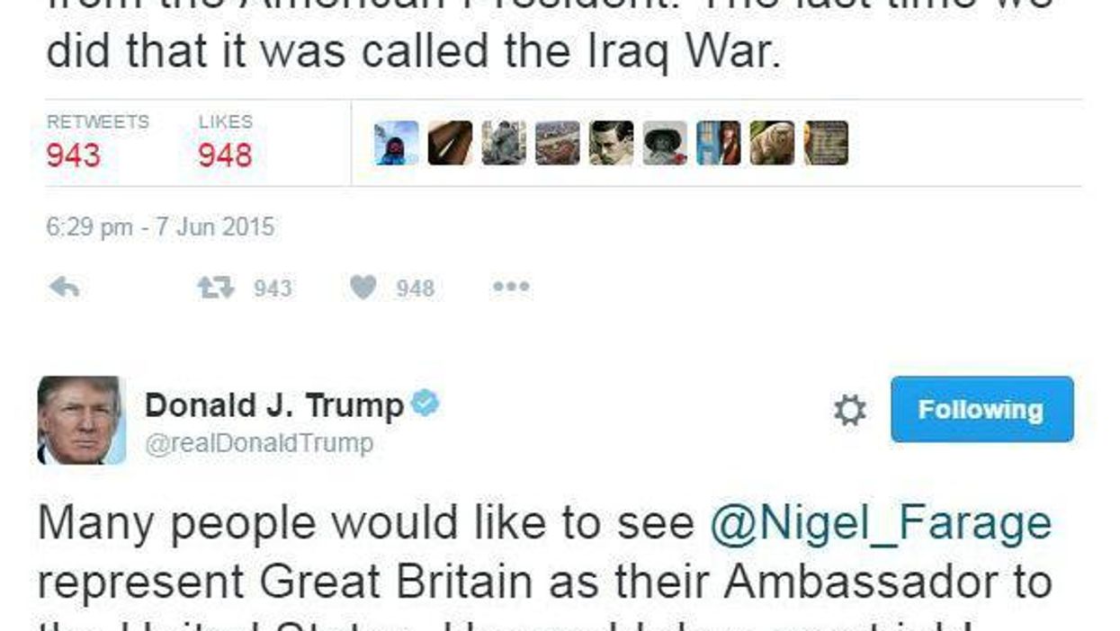 Remembering what Nigel Farage said about taking policy advice from foreign leaders