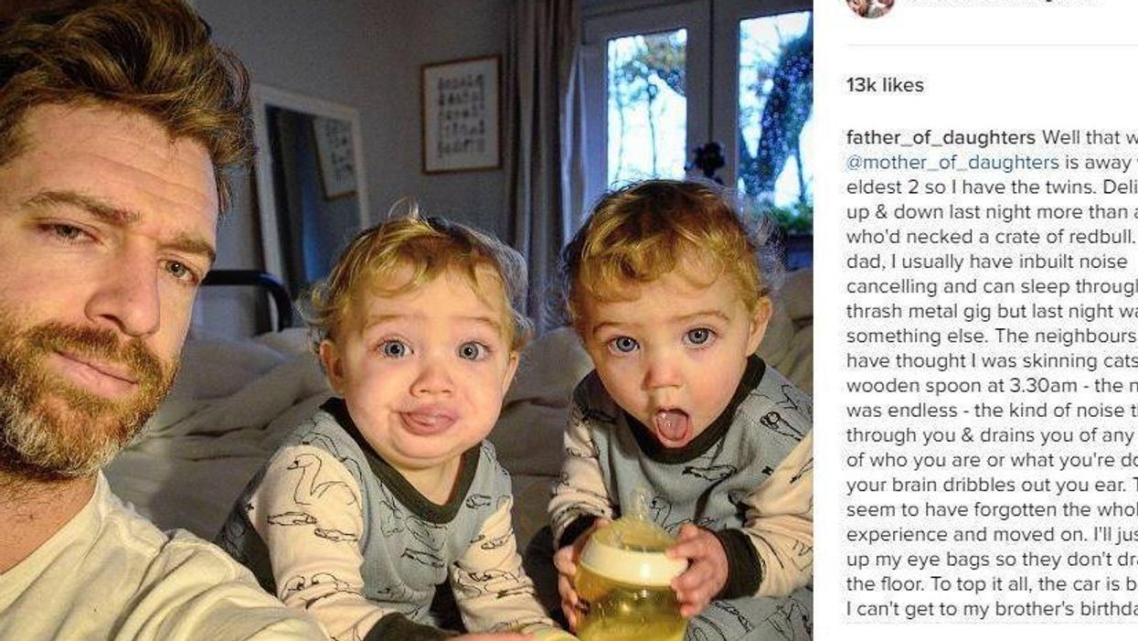 Dad's Instagram shows the brutal reality of raising four kids