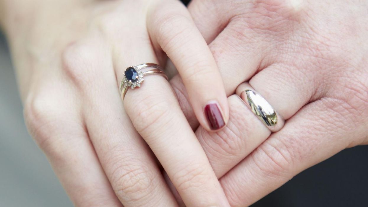 This couple got married 65 years after being banned from doing so