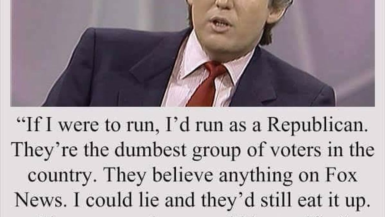 Did Donald Trump really call Republican voters 'the dumbest in the country' in a 1998 interview?