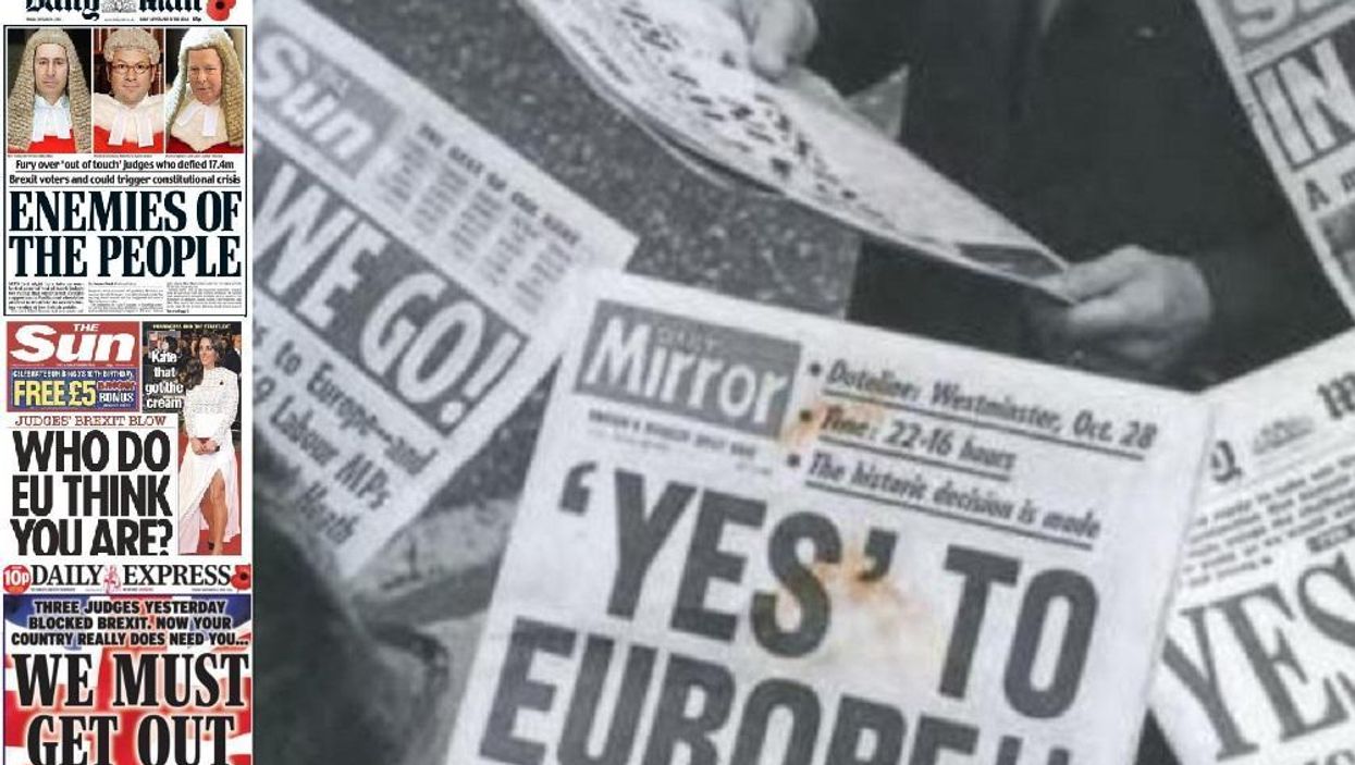 The tabloids were saying something very different about Europe in 1971
