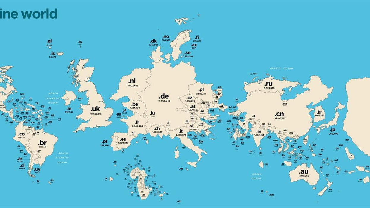 What the world looks like according to this amazing map of the internet