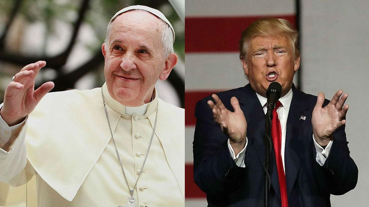 Trump just attacked Clinton on the Catholic church. He's definitely forgetting something