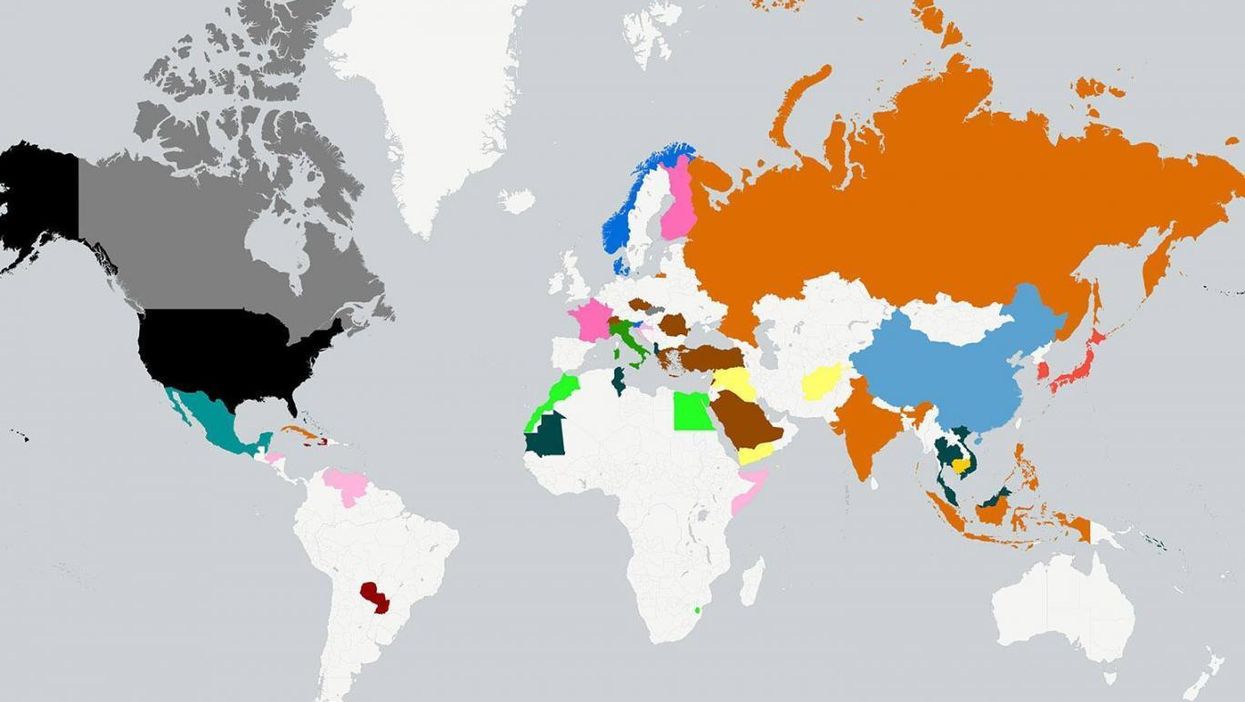 The incredibly rude map of countries people will never visit again and why