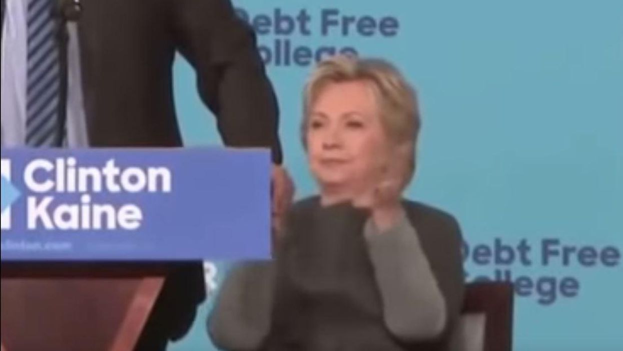Hillary Clinton's clap has sparked another bizarre conspiracy theory that she might not be human