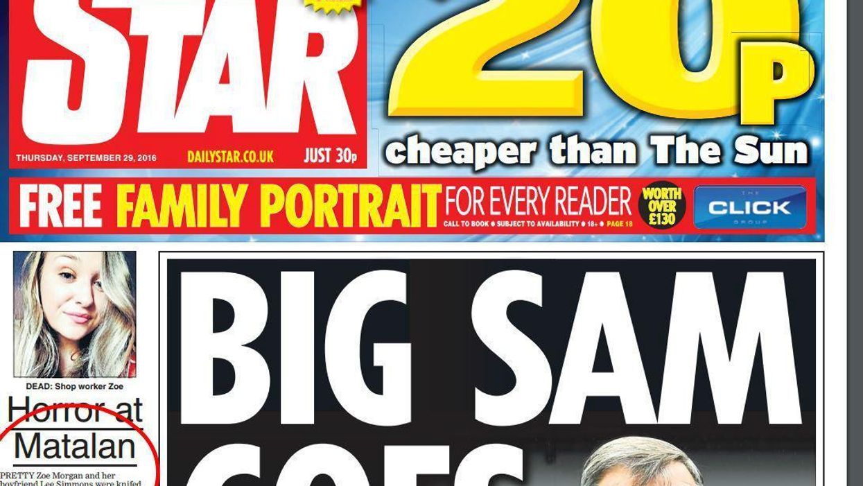 The Daily Star opened a story about murder by describing the victim as 'pretty'