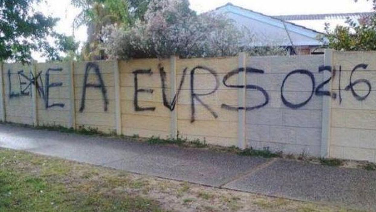 School leavers graffiti town, prove education was wasted on them by spelling everything wrong