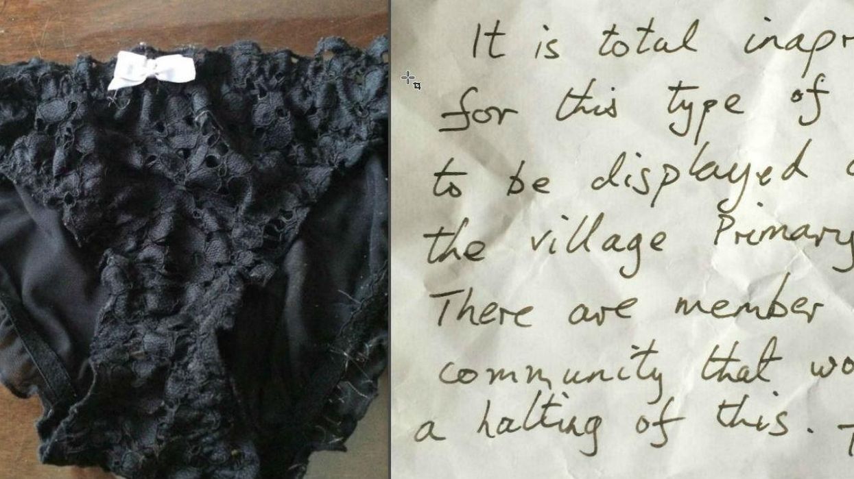 Grandmother's underwear attracts incredibly petty letter from local villager