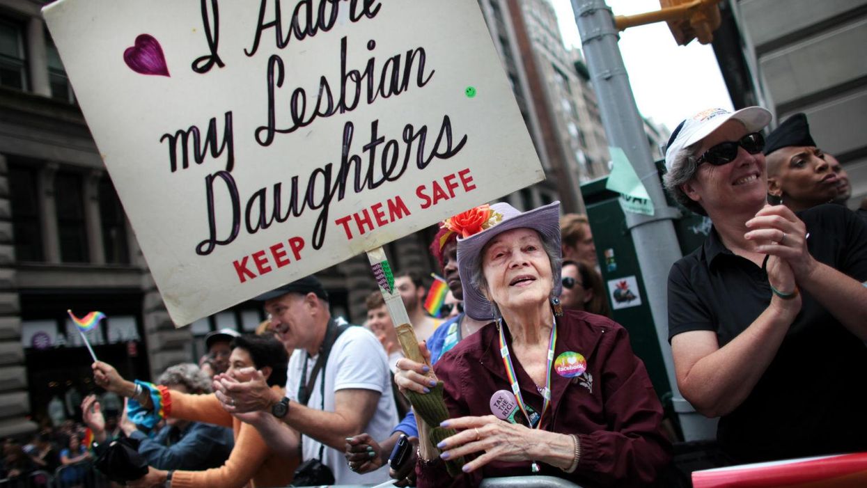 This 93-year-old woman has been attending Pride with the same sign for years