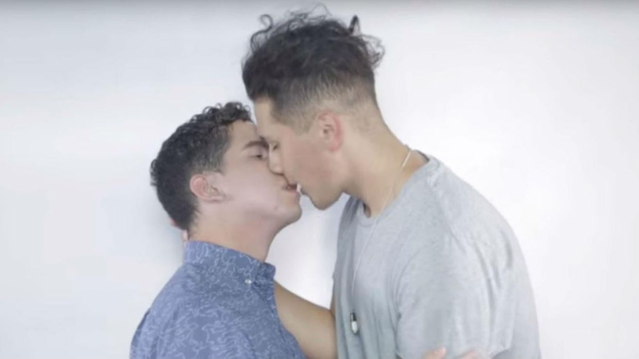 Straight men were asked to kiss gay guys for the first time to make a point about sexuality