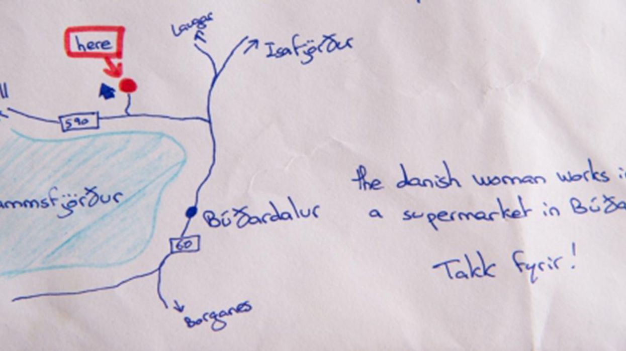 Desperate man forgets address, draws map on envelope instead, succeeds