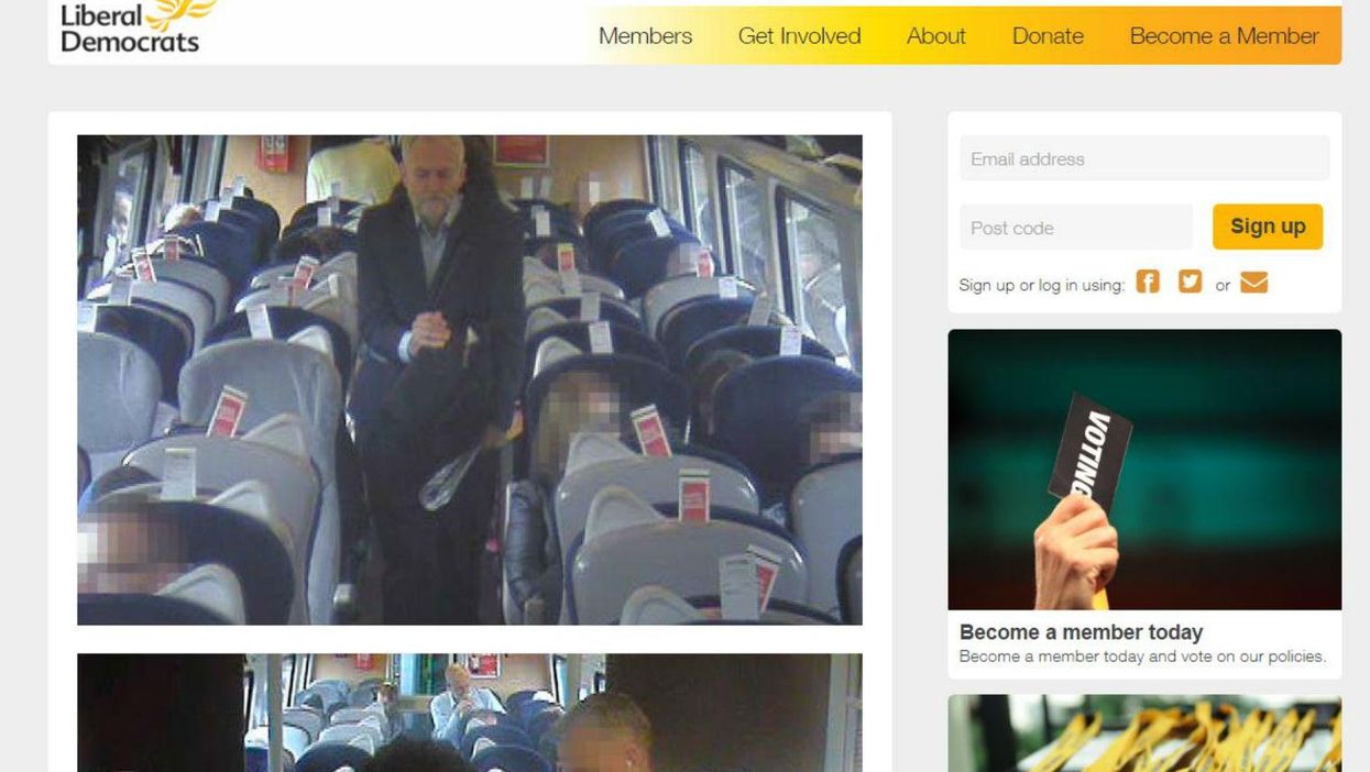 The Liberal Democrats are trolling Jeremy Corbyn with a witty 404 page