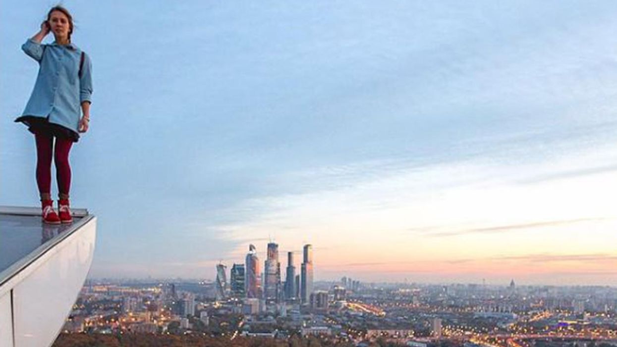 A Russian woman is taking the most dangerous selfies in the world